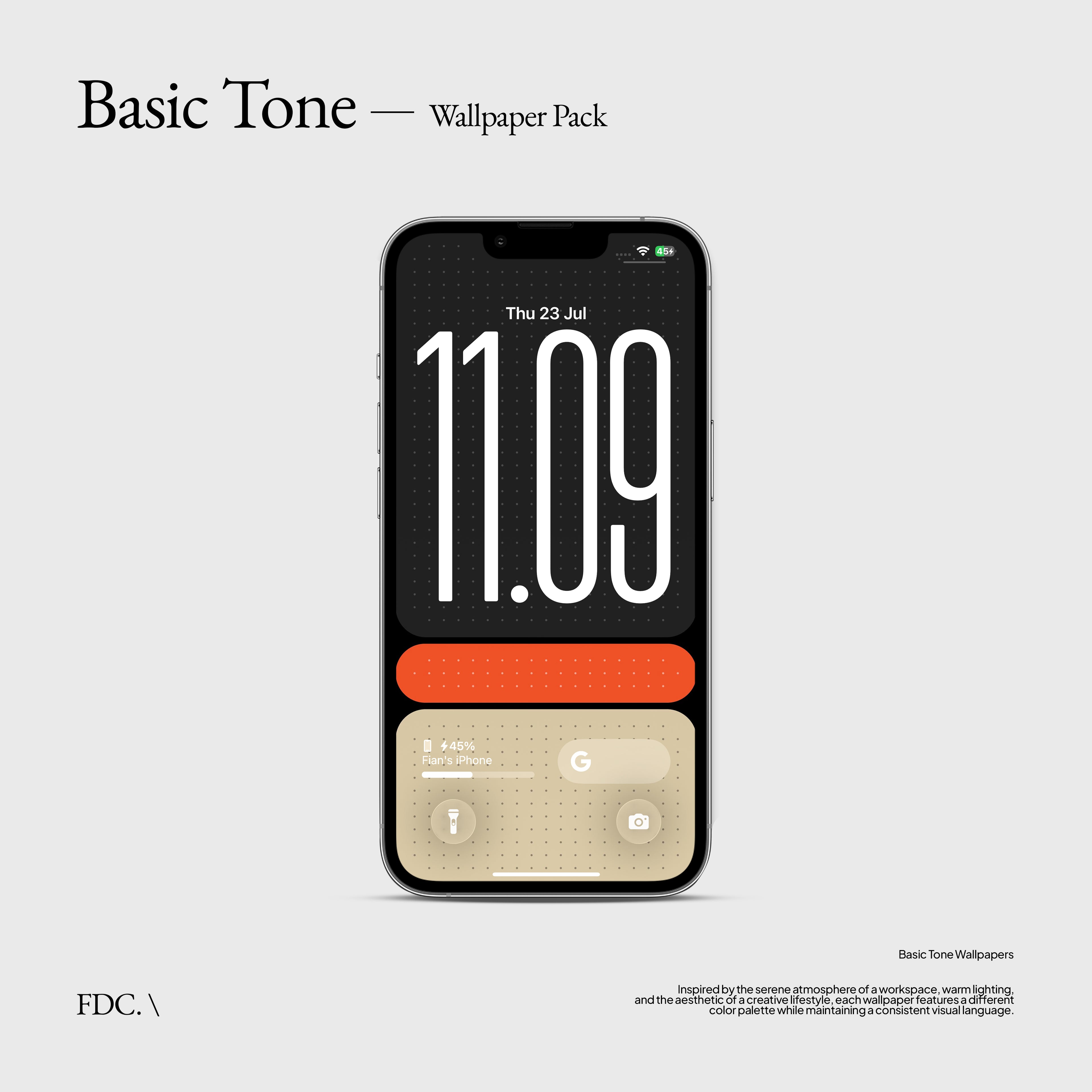 FDC. \ Basic Tone - Wallpaper Pack